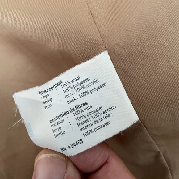 Esprit Penny Lane With Fur Trim Women Jacket Fur Coat Size M - Picture 11 of 12